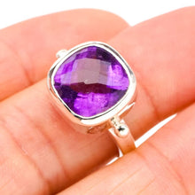 StarGems® Natural Amethyst Handmade 925 Sterling Silver Ring 7.75 E9212