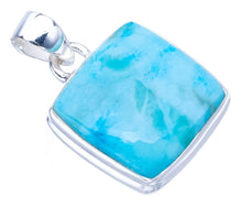 StarGems  Natural Larimar Handmade 925 Sterling Silver Pendant 1" F3481