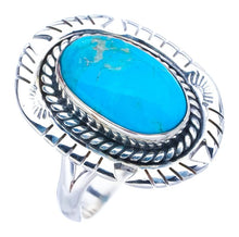 StarGems  Natural Turquoise Pigeon Wings Handmade 925 Sterling Silver Ring 9 F0309