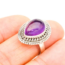 StarGems  Natural Amethyst Handmade 925 Sterling Silver Ring 6.5 E9291