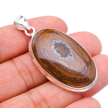 StarGems  Natural Iron Tiger Eye Handmade 925 Sterling Silver Pendant 2" F5424