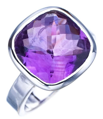 StarGems® Natural Amethyst Handmade 925 Sterling Silver Ring 5.5 F2882