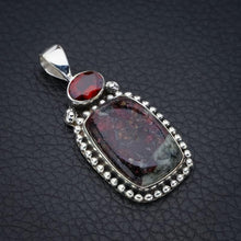 StarGems  Natural Eudialite Garnet Handmade 925 Sterling Silver Pendant 1.5" F4795