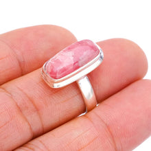 StarGems® Natural Rhodochrosite Handmade 925 Sterling Silver Ring 7 F1847