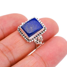 StarGems® Natural Lapis Lazuli Handmade 925 Sterling Silver Ring 6.25 F1812