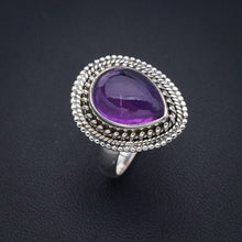 StarGems  Natural Amethyst Handmade 925 Sterling Silver Ring 8 F2909