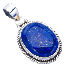 StarGems® Natural Lapis Lazuli Handmade 925 Sterling Silver Pendant 1.5" F5363