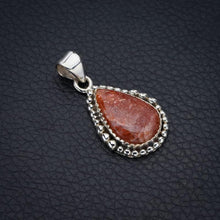 StarGems® Natural Sunstone Handmade 925 Sterling Silver Pendant 1.25" F4178