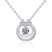 StarGems® 0.5ct Moissanite 925 Silver Platinum Plated Double-Layer Zirconia Necklace B4604