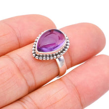 StarGems  Natural Amethyst Handmade 925 Sterling Silver Ring 6.75 F2885