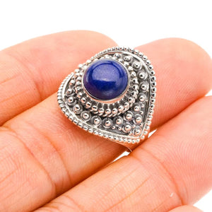 StarGems  Natural Lapis Lazuli Handmade 925 Sterling Silver Ring 8.5 F0025