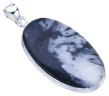 StarGems® Natural Pinolith Jasper Handmade 925 Sterling Silver Pendant 2" F4536