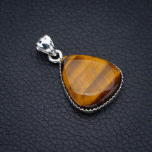 StarGems® Natural Tiger Eye Handmade 925 Sterling Silver Pendant 1.25" F3902