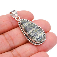 StarGems  Natural Seraphinite Handmade 925 Sterling Silver Pendant 1.75" F4685