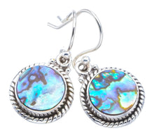 StarGems  Natural Abalone Shell Handmade 925 Sterling Silver Earrings 1.25" F6432