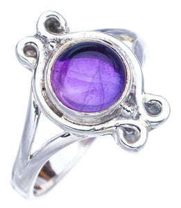 StarGems® Natural Amethyst Handmade 925 Sterling Silver Ring 8.25 F2888