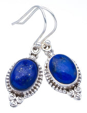 StarGems  Natural Lapis Lazuli Handmade 925 Sterling Silver Earrings 1.5" F5665