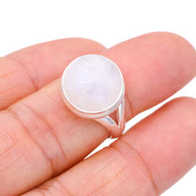 StarGems  Natural Moonstone Handmade 925 Sterling Silver Ring 7 F2753