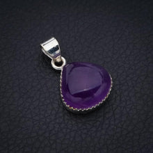 StarGems  Natural Amethyst Handmade 925 Sterling Silver Pendant 1.25" F5311