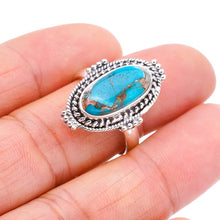 StarGems  Natural Turquoise Handmade 925 Sterling Silver Ring 8.75 F1295