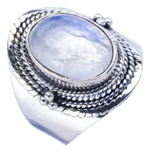 StarGems  Natural Moonstone Handmade 925 Sterling Silver Ring 9 F0797