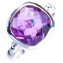 StarGems® Natural Amethyst Handmade 925 Sterling Silver Ring 9 E9221