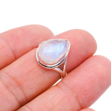 StarGems® Natural Moonstone Handmade 925 Sterling Silver Ring 6 F0666