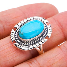 StarGems  Natural Turquoise Pigeon Wings Handmade 925 Sterling Silver Ring 11 F0430