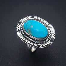 StarGems  Natural Turquoise Pigeon WingsHandmade 925 Sterling Silver Ring 7.5 F0466