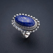 StarGems® Natural Lapis Lazuli Handmade 925 Sterling Silver Ring 6.25 F0022