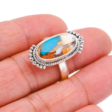 StarGems® Natural Copper Chalcedony Handmade 925 Sterling Silver Ring 8.75 F1692