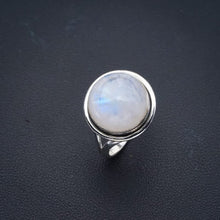 StarGems  Natural Moonstone Handmade 925 Sterling Silver Ring 6 F0770