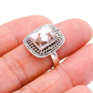 StarGems® Natural Jasper Handmade 925 Sterling Silver Ring 7.75 F0940