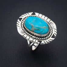 StarGems® Natural Turquoise Pigeon Wings Handmade 925 Sterling Silver Ring 7.5 F0499