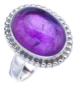 StarGems  Natural Amethyst Handmade 925 Sterling Silver Ring 8.75 F2859