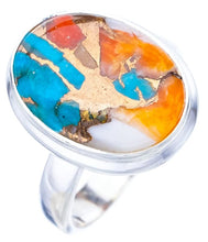 StarGems® Natural Copper Chalcedony Handmade 925 Sterling Silver Ring 7 F1677