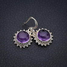 StarGems  Natural Amethyst Handmade 925 Sterling Silver Earrings 1.25" F5611