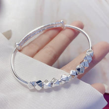 StarGems  Adjustable Taels of Sliver Minimalism Handmade 999 Sterling Silver Bangle Bracelet For Women Cb0151
