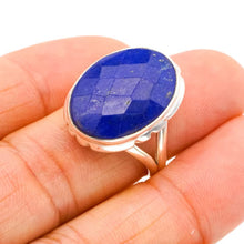 StarGems® Natural Lapis Lazuli Handmade 925 Sterling Silver Ring 8 F0016