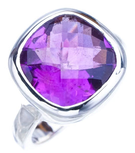 StarGems® Natural Amethyst Handmade 925 Sterling Silver Ring 5.25 F2896