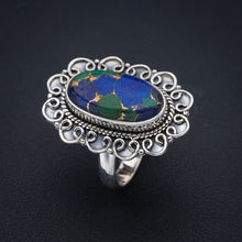 StarGems  Natural Copper Chalcedony Handmade 925 Sterling Silver Ring 8.75 F1163