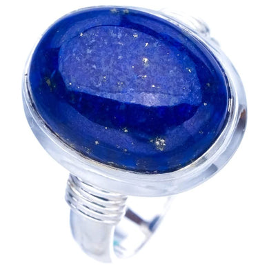 StarGems  Natural Lapis Lazuli Handmade 925 Sterling Silver Ring 7.75 F0020