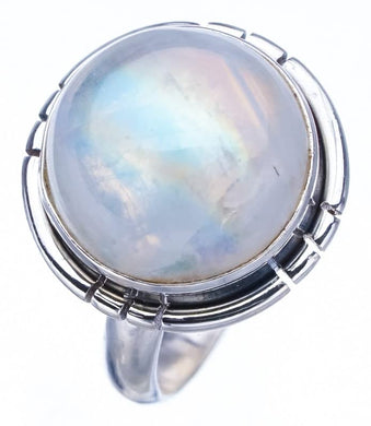 StarGems® Natural Moonstone Handmade 925 Sterling Silver Ring 4.75 F2531