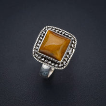 StarGems  Natural Tigers Eye Handmade 925 Sterling Silver Ring 8.25 F1885