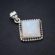 StarGems® Natural Moonstone Handmade 925 Sterling Silver Pendant 1.5" F5075