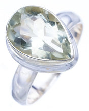 StarGems® Natural Green Amethyst Handmade 925 Sterling Silver Ring 7.25 F1077