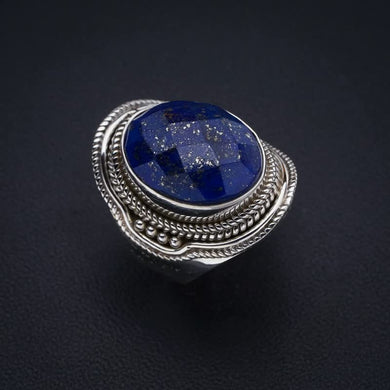 StarGems  Natural Lapis Lazuli Handmade 925 Sterling Silver Ring 5.75 F1808