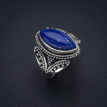 StarGems® Natural Lapis Lazuli Handmade 925 Sterling Silver Ring 8.25 F1838