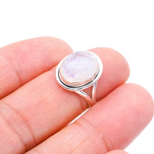 StarGems  Natural Moonstone Handmade 925 Sterling Silver Ring 5.75 F0659