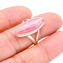 StarGems® Natural Rhodochrosite Handmade 925 Sterling Silver Ring 7.5 F1389